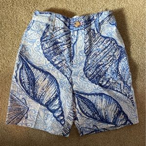 Lilly Pulitzer boys 6T cotton shorts navy, blue, white dressy
